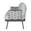 Causeuse et table en acier, gris-1873116412-1873116414