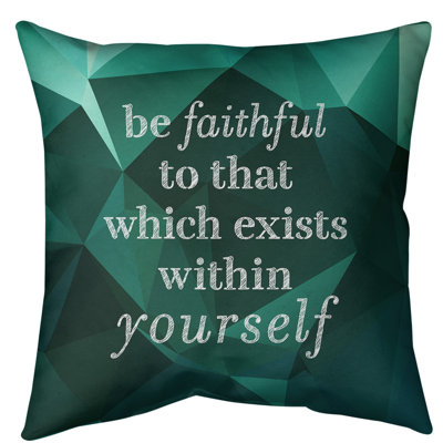  Coussin de sol Gemstone Be Faithful to Yourself