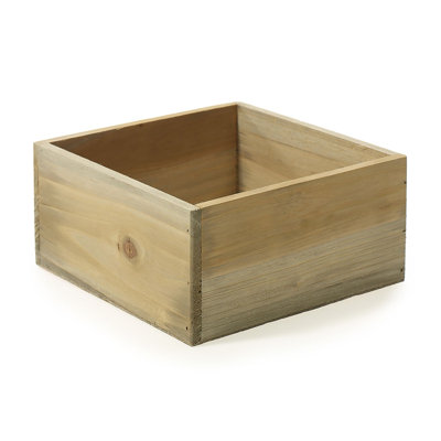 Boîte à fleurs en bois 