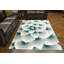 Tapis turquoise / gris Stinson