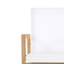 Chaise avec accoudoirs Seashore en bois naturel avec toile blanche-169011617