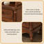 Armoire latérale de rangement en bois massif brun de style américain 62,99 "-1200384182