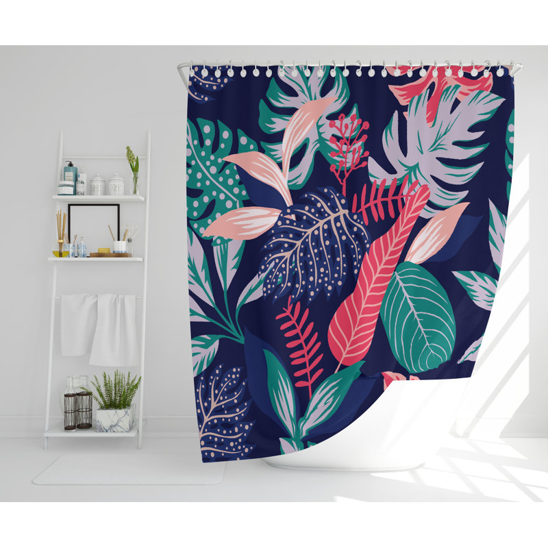 Emblyn Polyester Shower Curtain, 177cm H x 177cm W
