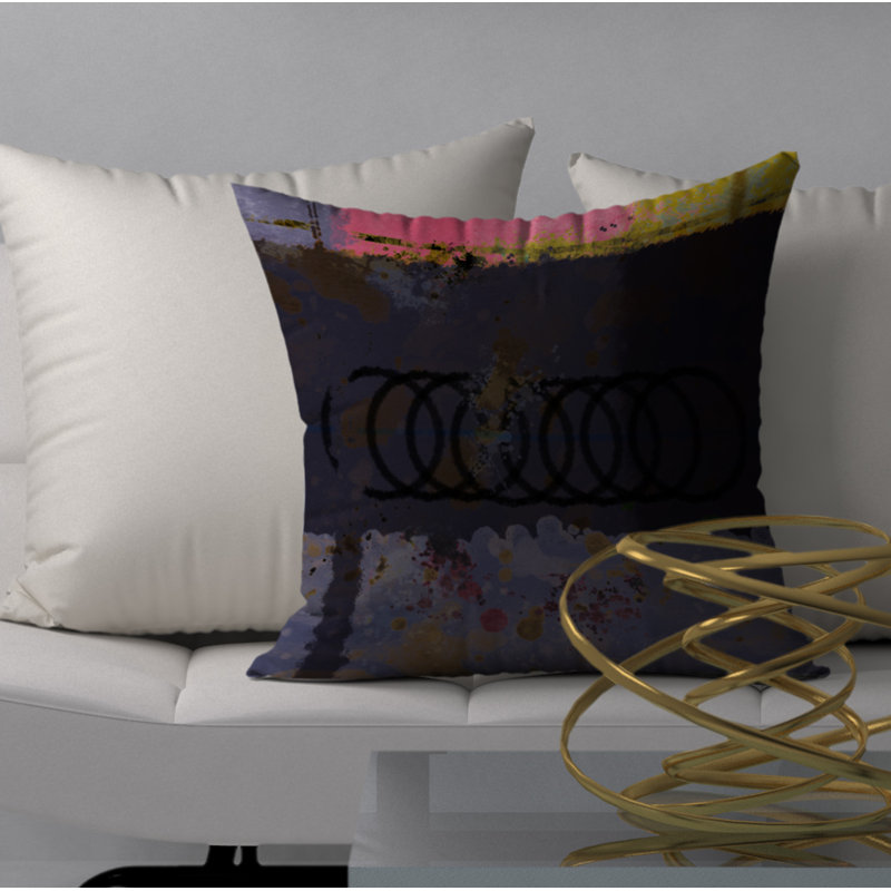  Housse de coussin carré et insert, H 24 po x l 24 po x p 6 po