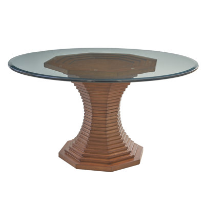 La Costa Round Glass Top Dining Table