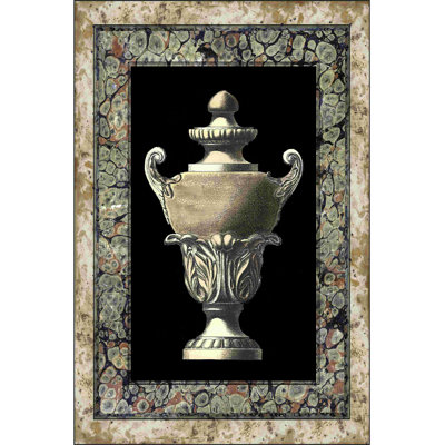 " Urn On Marbleized Background I "