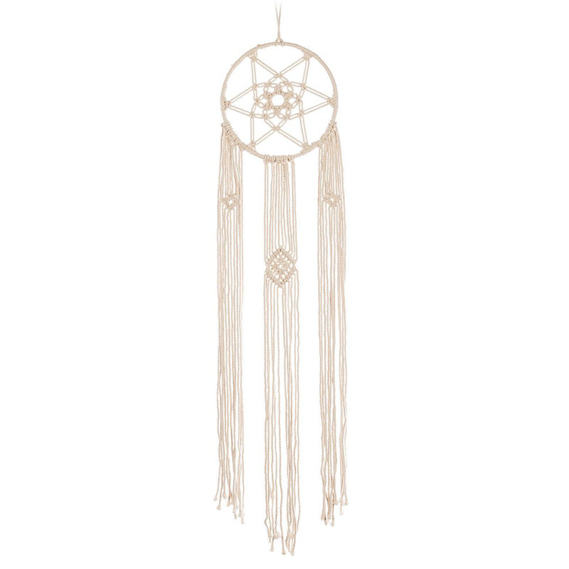 Suspension ronde en macramé