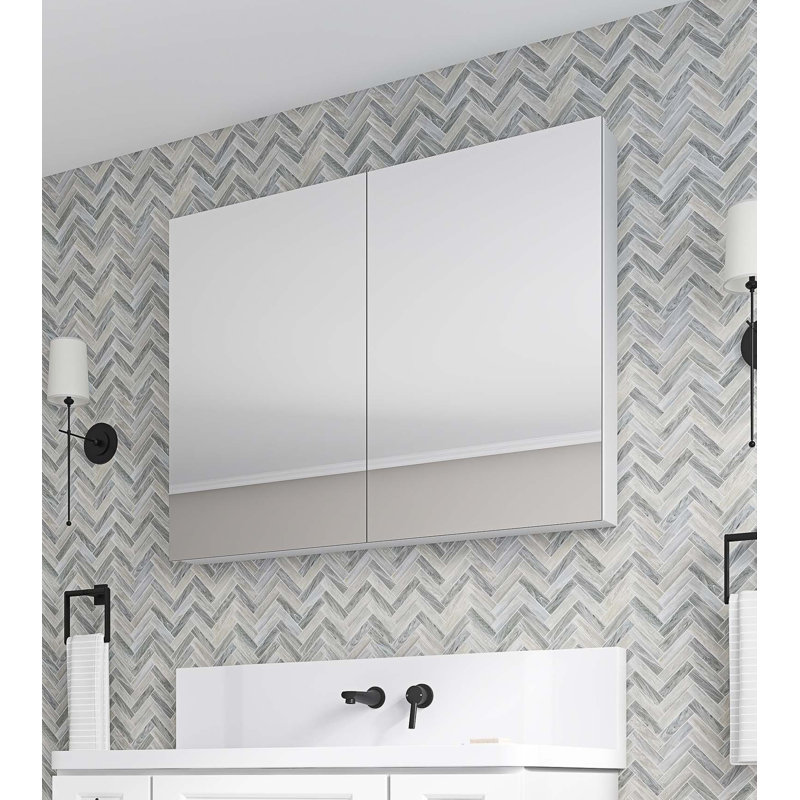 Armoire de rangement murale pour salle de bain, armoire à pharmacie, armoire de salle de bain moderne avec miroir