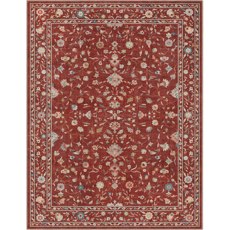 Tapis rouge Bungalow Bungalow Aylena Hereke, Rectangle 9 pi 10 po x 13 pi