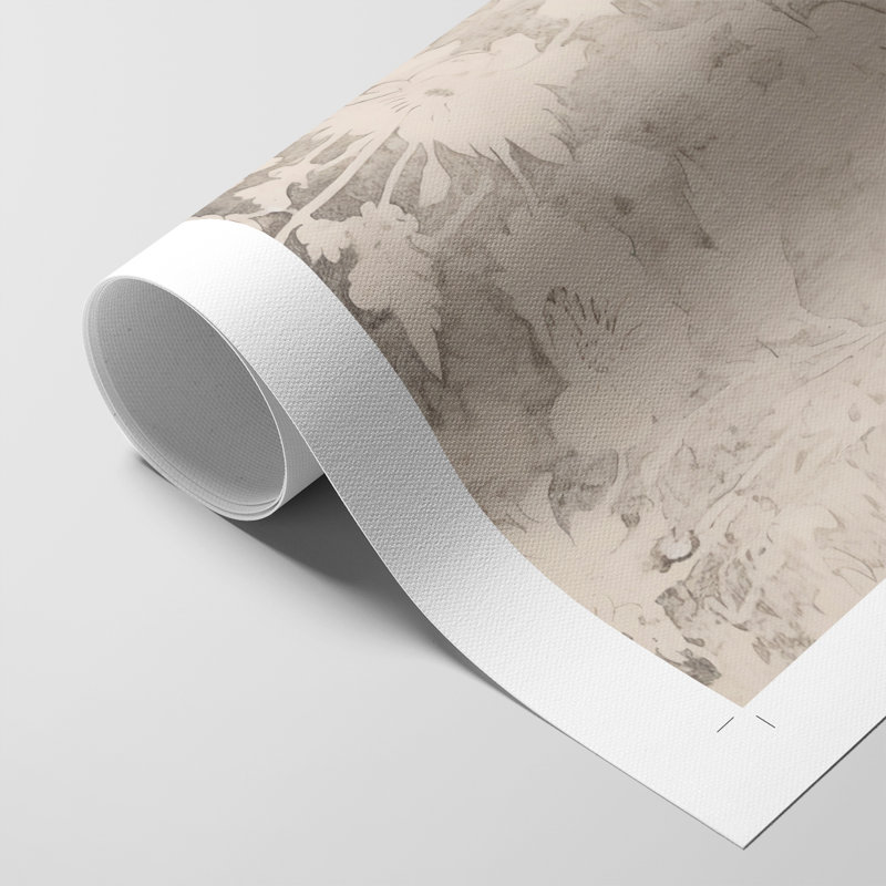 Reproduction abstraite rétro IV - reproduction de toile seulement - non encadrée, H 18 po x l 12 po