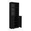Bibliothèque à double porte, bureau, noir-35300408