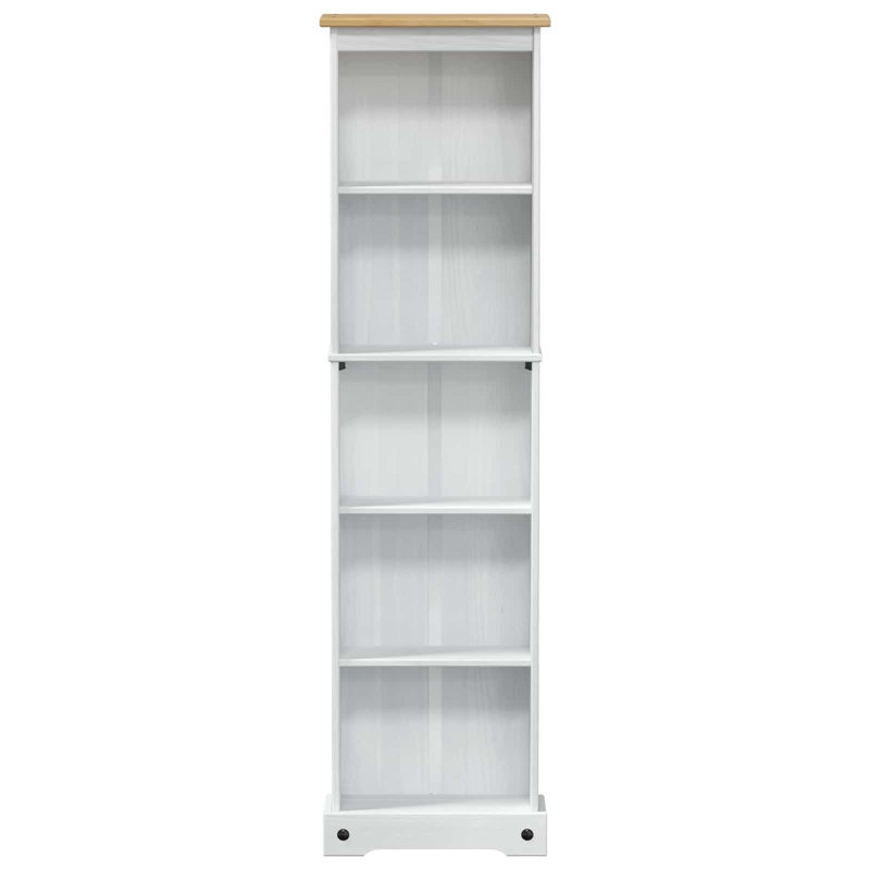 46 cm W Solid Wood Bookcase, (5 Shelves) 170cm H x 46cm W x 20cm D