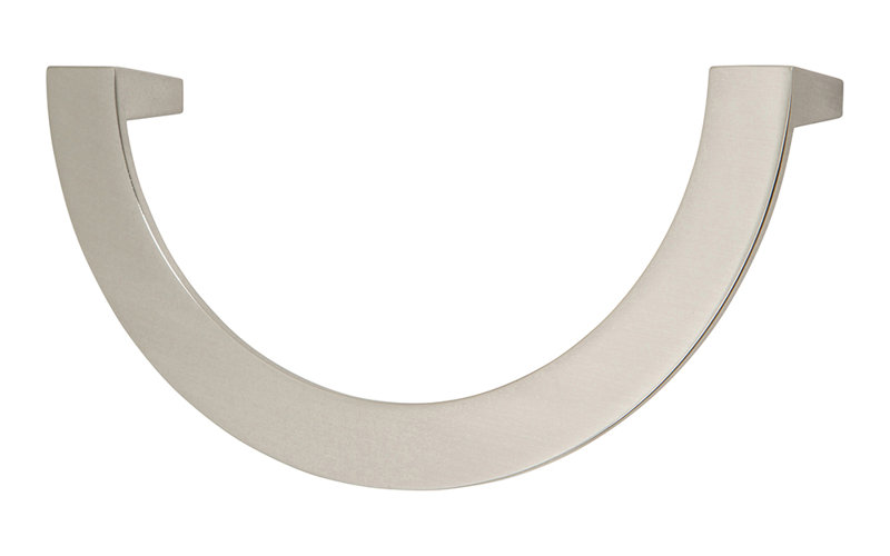 Roundabout 3" Center to Center Drop handle, Brushed Nickel, 5 1/16"