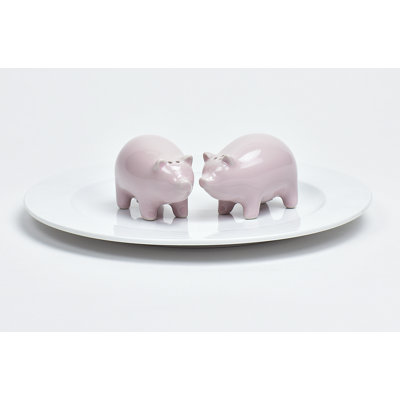 Omniware Pig Salt and Pepper Shaker Set