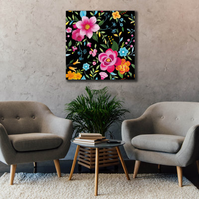 "Winia Porter" Dia De Los Muertos Motif Vib "par Danhui Nai, art mural sur toile