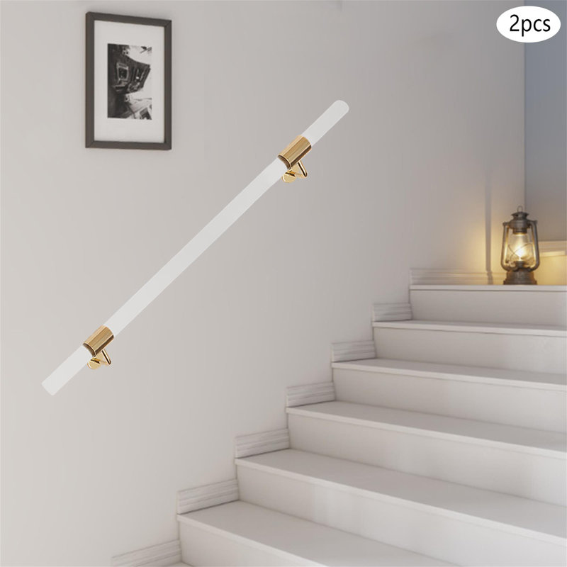 2Pcs Stair Banister Acrylic Handrail