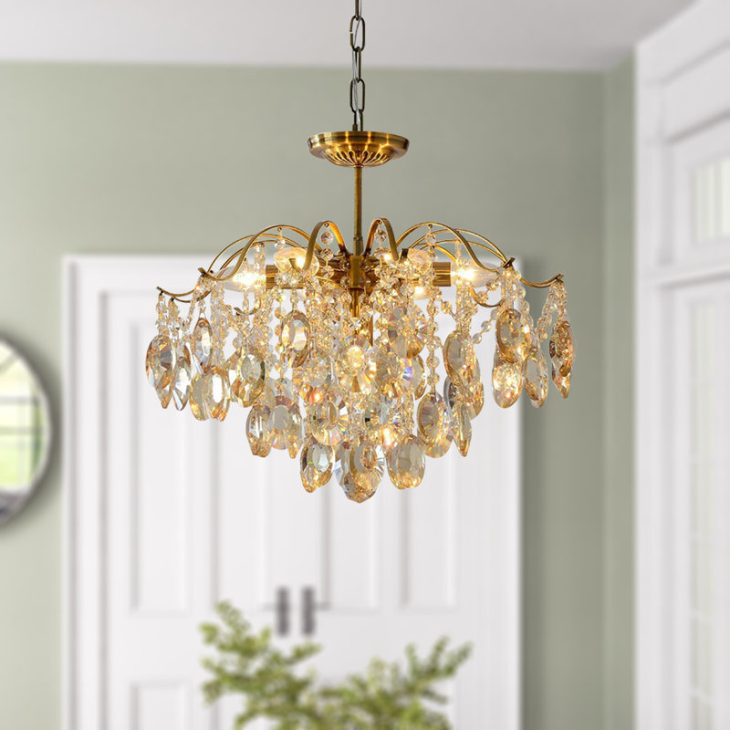 Gachelin 6 - Light Dimmable Classic / Traditional Chandelier, Gold