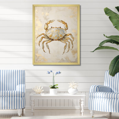 Minimalisme crabe, peinture II sur toile