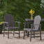Ensemble de chaises d'extérieur en bois d'acacia Adirondack pour le confort du patio-1052462326