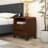 Solid Wood Nightstand With Two Drawers