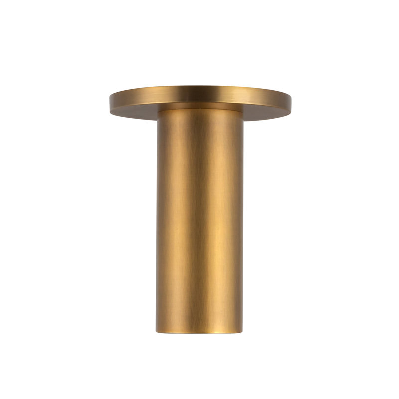 Mason 1 - Light LED Flush Mount, Vintage Brass