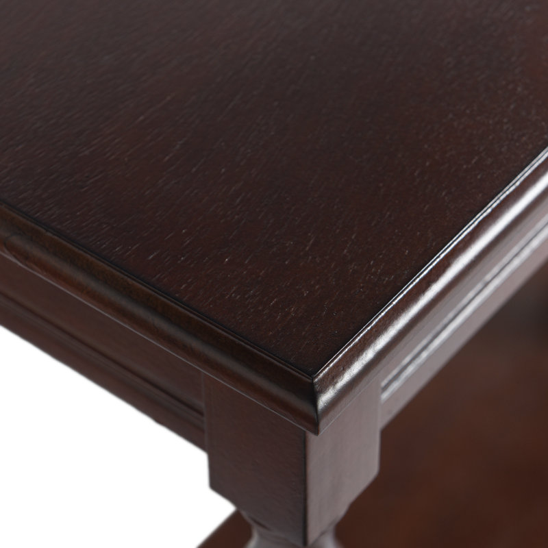 Rachel Collection Console Table with Storage Shelf End Table - Walnut, Walnut