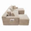 Canapé modulaire en forme de U 94,5 po avec assise profonde, aucun assemblage requis, canapé-lit modulaire pour salon, chambre à coucher, appartement-1259663158