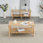 Coffee Table,Cocktail table,Living room table with Open Storage Shelf-1824623325