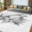 Tapis intérieur blanc lavable à la machine, motif de dinde de Noël et de l'Action de grâce-1253311040