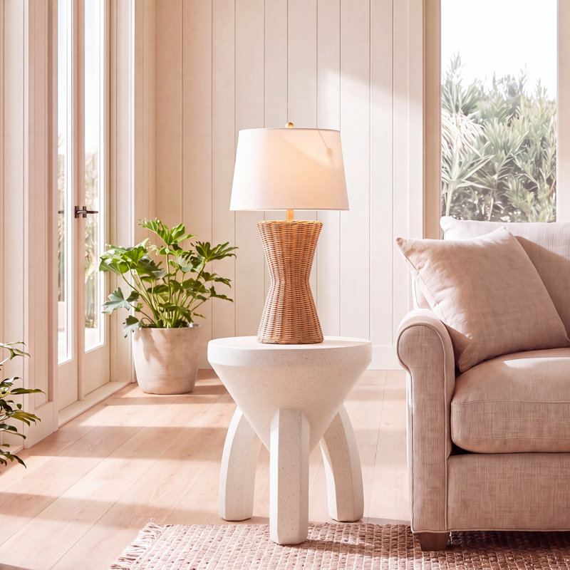 Table d'appoint Keilani, Blanc