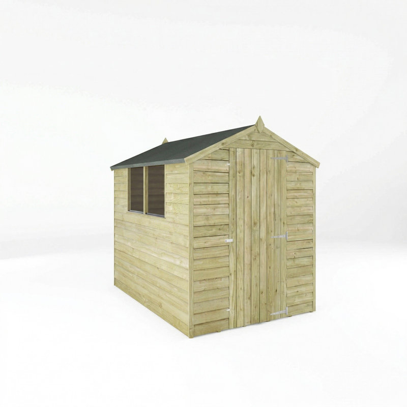 Mercia 7 x 5ft Overlap Apex Shed, No