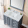 43"X22"Bathroom Vanity Top,Sintered Stone Carra White   Barthroom Vanity Sink Tops With Rectangular Undermount Ceramic Sink With Vanity Backsplash, Three Faucet Hole Bathroom Vanity Countertop
