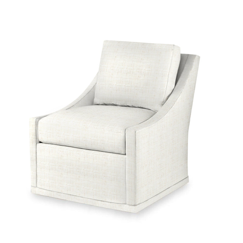 Dean Outdoor Swivel Lounge Chair, White 71627L11