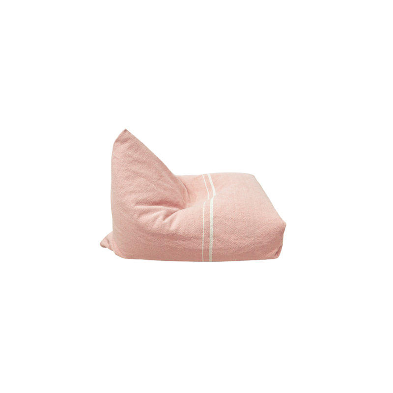 Small Puff Cleo Light Honey, Pink Cotton Blend