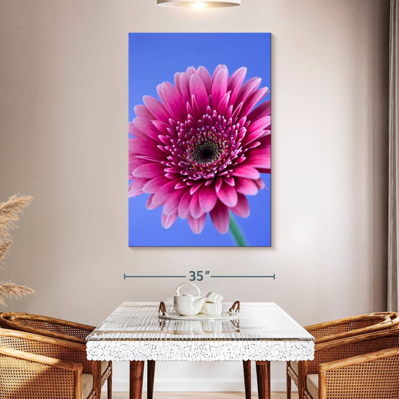 Harnek Pink Gerbera Daisy I, 51" H x 34" W