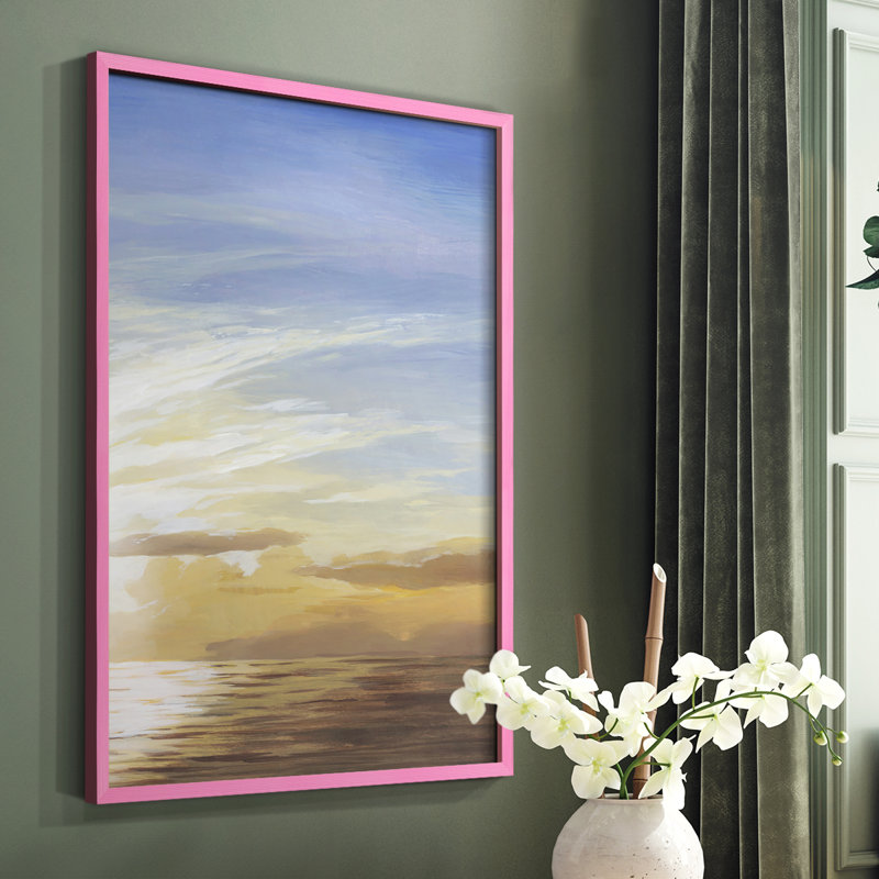 Luminous Waters II, reproduction encadrée - bois massif, Blanc, H 20 po x l 16 po