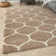 Myshaggy Collection Rugs Trellis Design in Beige