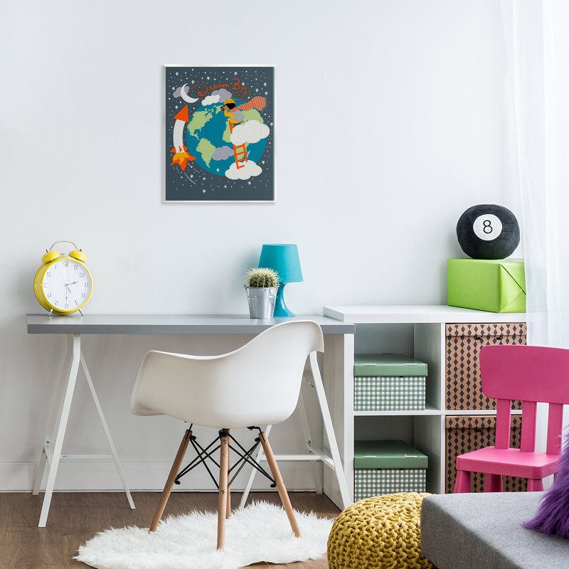 Dream Big Space Adventure Wall Plaque, design by Lori Mosley