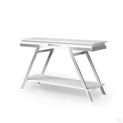 Contemporary Style  1Pc Sofa Table High Gloss Finish  Frame Console Table Gorgeous Living Room Furniture