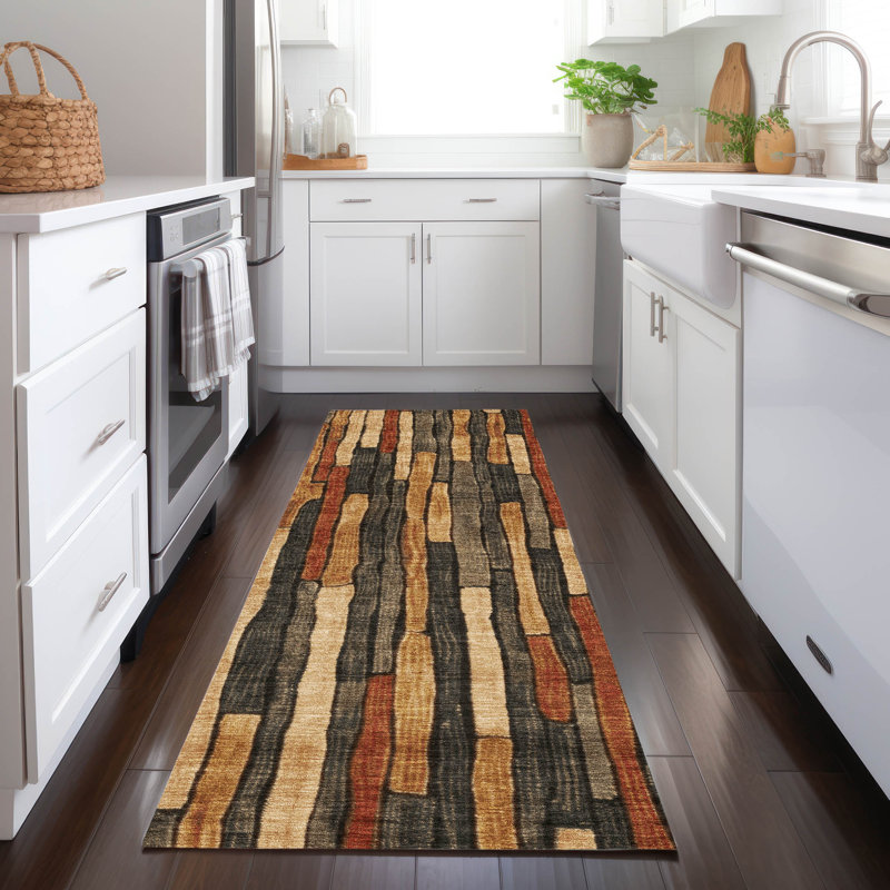Tapis intérieur / extérieur lavable à la machine Christain ACN1302, Tapis de couloir 2 pi 3 po x 7 pi 6 po