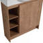 Meuble-lavabo mural avec lavabo en céramique blanche et porte à fermeture en douceur, emballage KD-763283055