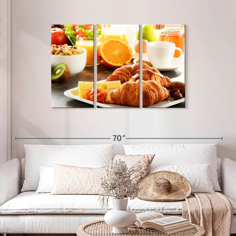 Bread And Cheese Breakfast, 28" H x 45" W