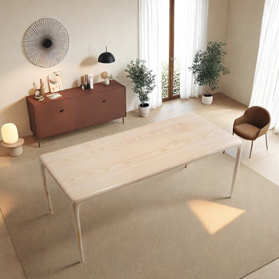 Minimalist All-solid Wood Rectangular Dining Table