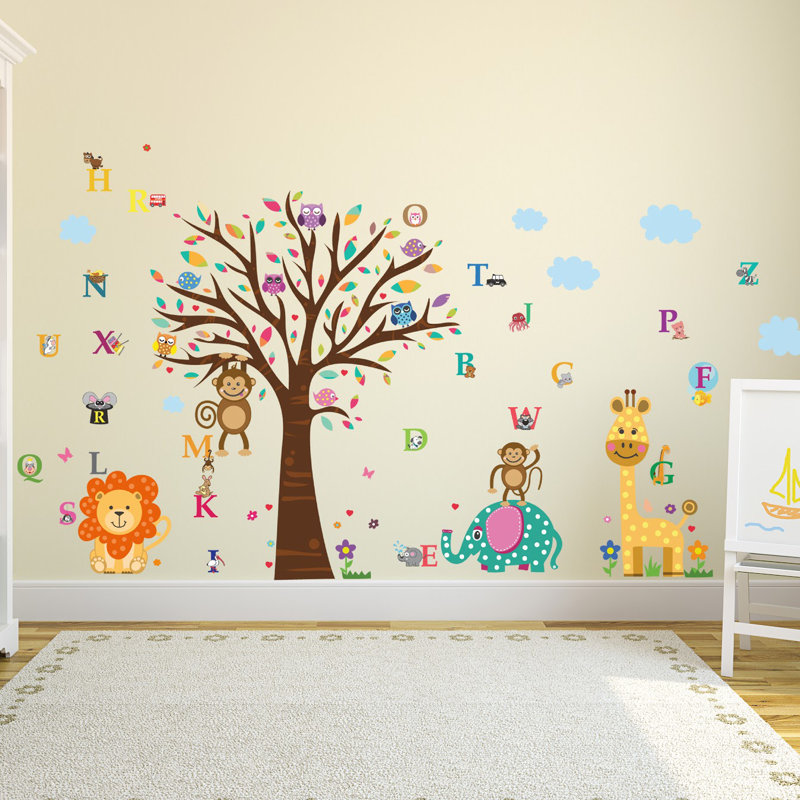 Madeline West Walplus Alphabet and Happy London Zoo Kids Wall Sticker