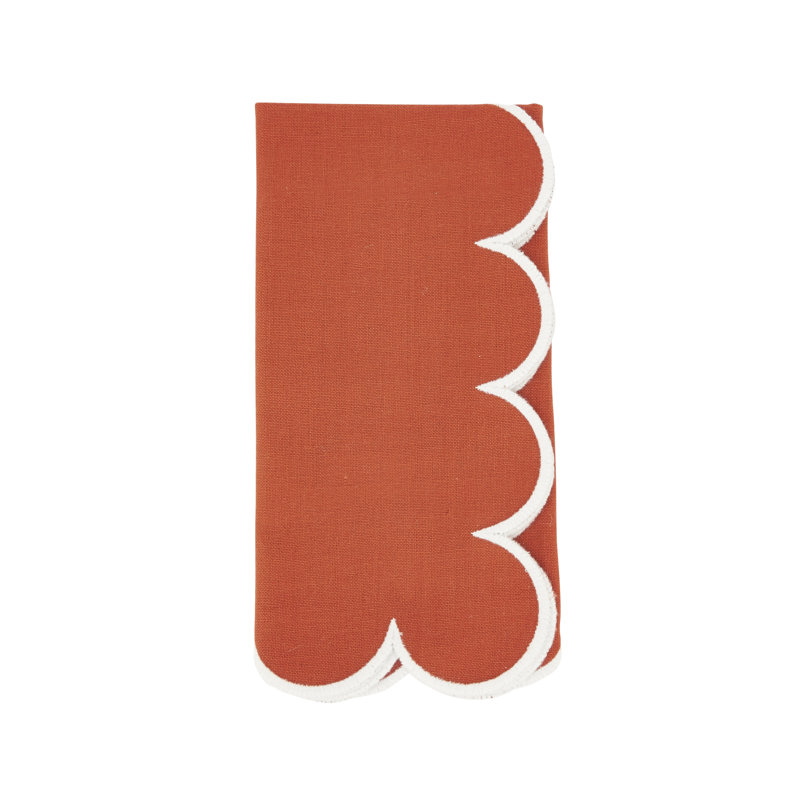 Serviette rectangulaire Paddock 100% coton, Orange