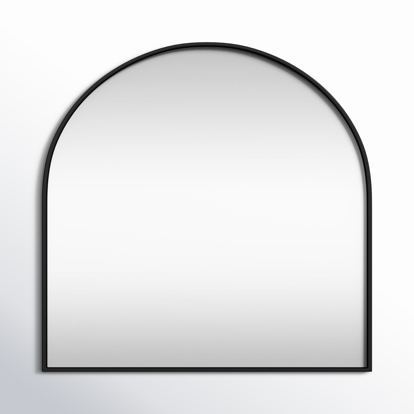Sabine Metal Arch Wall Mirror, Black, 36" x 36"