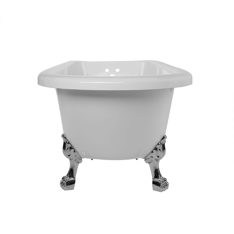 59'' x 29'' Freestanding Soaking Bathtub, Chrome