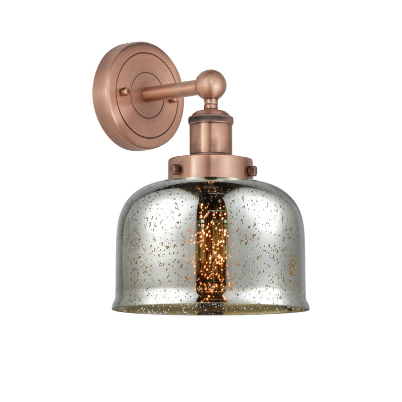 Cetronia Armed Sconce, Silver Plated Mercury, Antique Copper