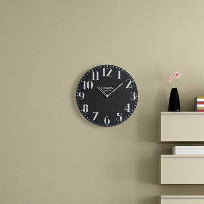 London Solid Wood Wall Clock