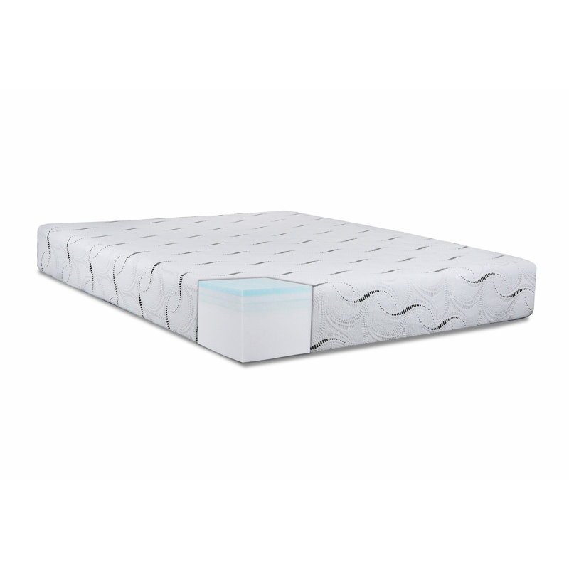 Matelas en mousse mémoire moyenne 10" lakemill Julio, Double